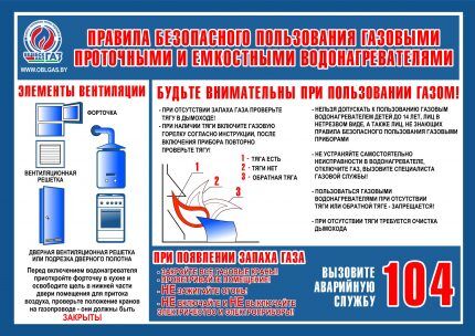 Mga panuntunan para sa pagpapatakbo ng kagamitan sa gas