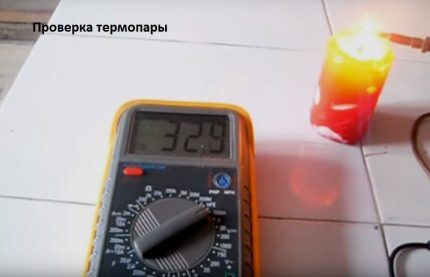 Measuring emf of thermocouple