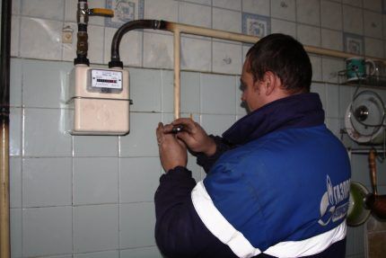 Instal·lació de comptador de gas