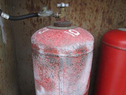 Que faire si la bouteille de gaz commence à se couvrir de givre