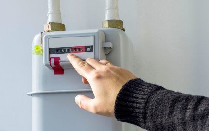 Compteur de gaz fonctionnel