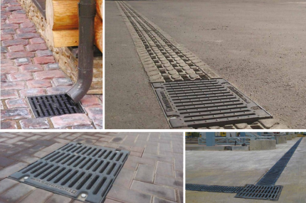 Storm water inlet together with trays