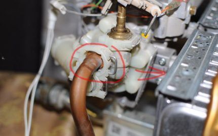 How to disconnect the column heat exchanger