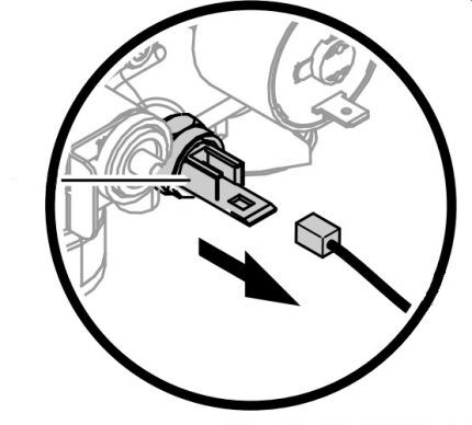 Enchufe del sensor