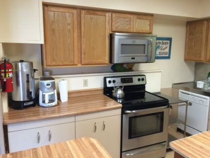 Microwave ventilation above the stove