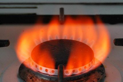 Combustione del gas