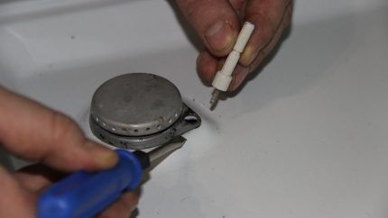 Reparatie van één brander