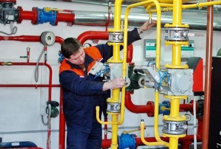 Maintenance of PSK in the gas system