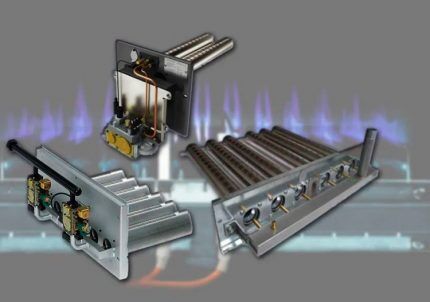 Types of atmospheric gas burners