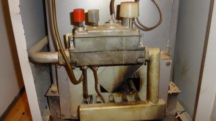 Reverse draft in a gas boiler