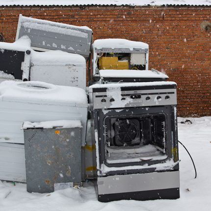 Old gas stove