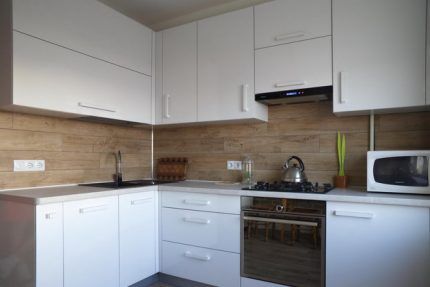 Kitchen hood in the interior