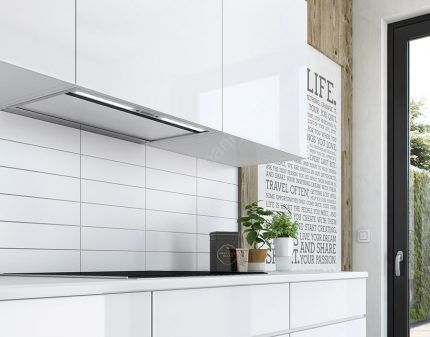 Built-in na kitchen hood