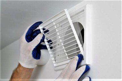 Ventilation grill installation