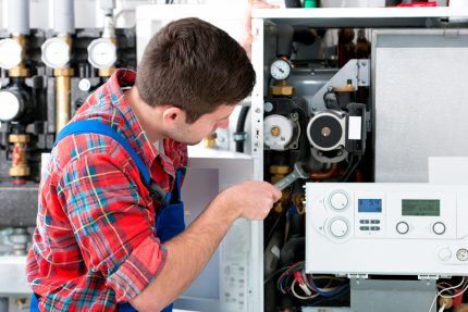 Reparatie van een gasboiler