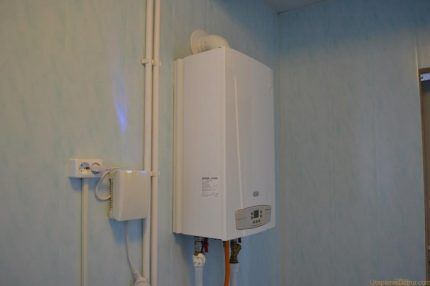 Installing a stabilizer in front of a Ferroli gas boiler 