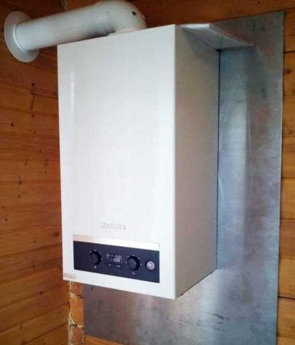 Mounting a wall-mounted boiler