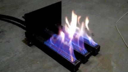 Operating principle of gas burners