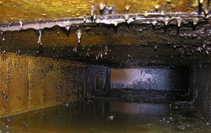 Saleté dans le système de ventilation