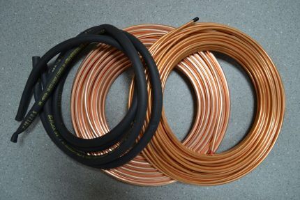 Copper pipes for air conditioner