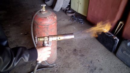 Propane gas burner