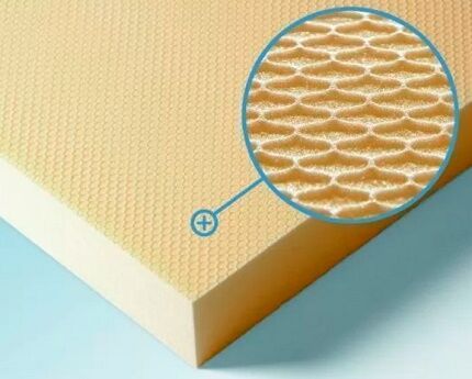 Structure of extruded polystyrene foam