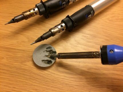 Soldering iron tinning