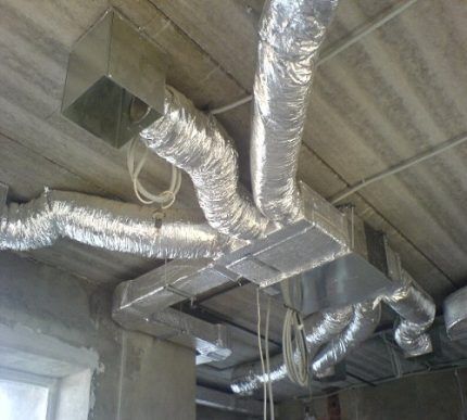 Conduits d'air isolés