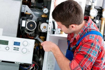 Repairing a Beretta gas boiler