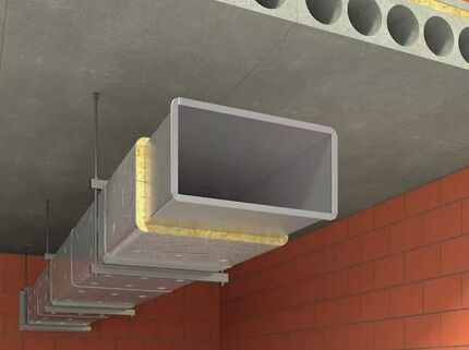 Thermal insulation of air duct system