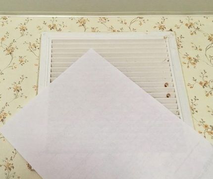 Vérifier la traction avec une feuille de papier