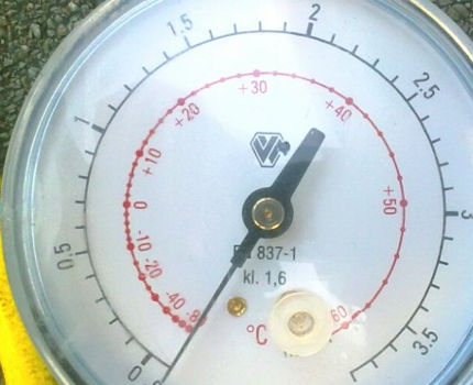 Vacuum by pressure gauge