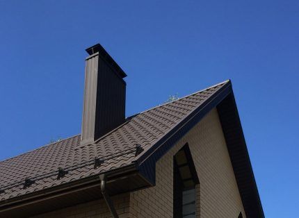 Box for ventilation shaft on the roof