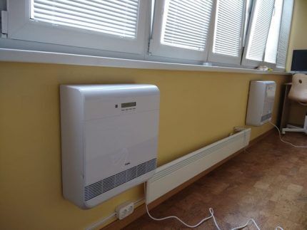 Installere en lufteventil i en loggia-vegg 