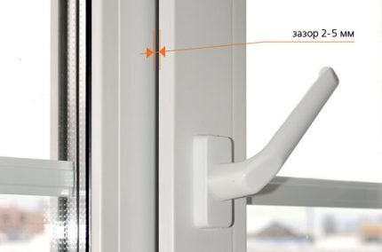 Micro-ventilation function in PVC window