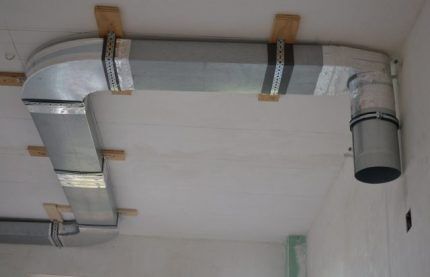 How to attach an air duct