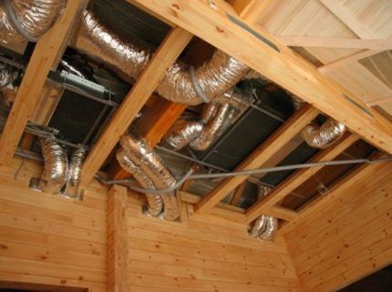 Mechanical ventilation system for a private house