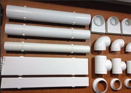 Parts for assembling duct ventilation