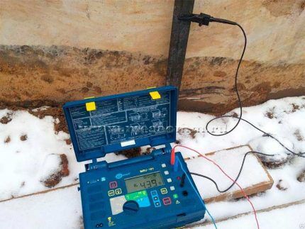 Measuring the spreading resistance of a ground loop