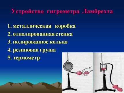 Lambrecht hygrometer design