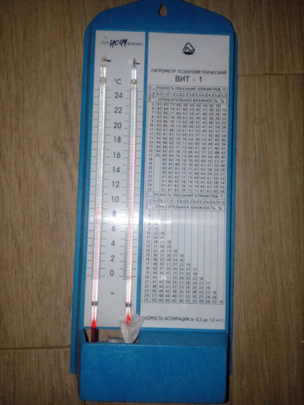 Psychometric hygrometer