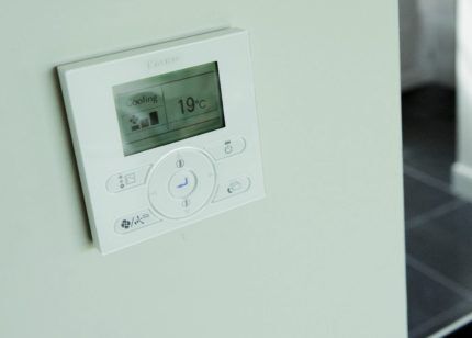 Bedieningspaneel voor kanaalairconditioner