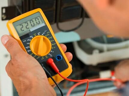 Determining a break with a multimeter