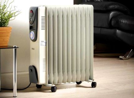 Heater in air conditioned room