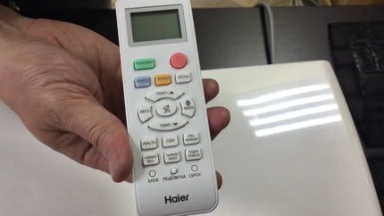 Haier air conditioner remote control