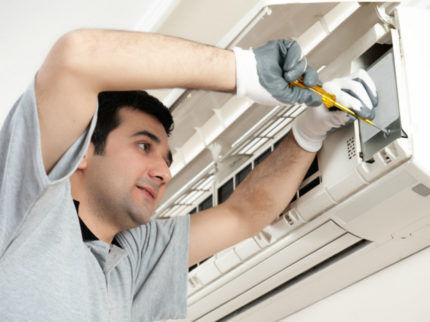 Air conditioner inspection and repair