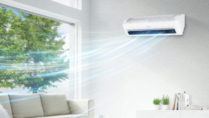 Air conditioner operation with open windows