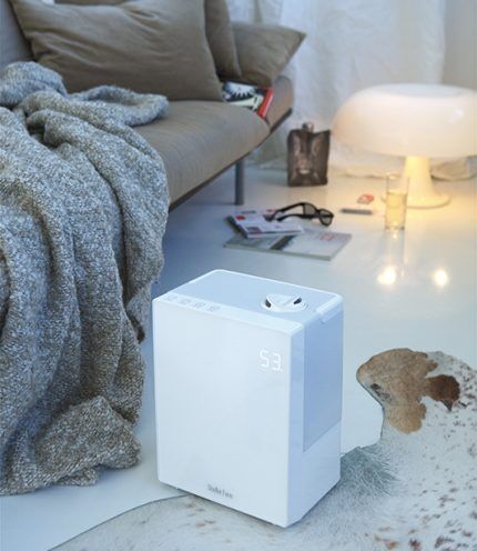 Humidificateur au sol dans la chambre