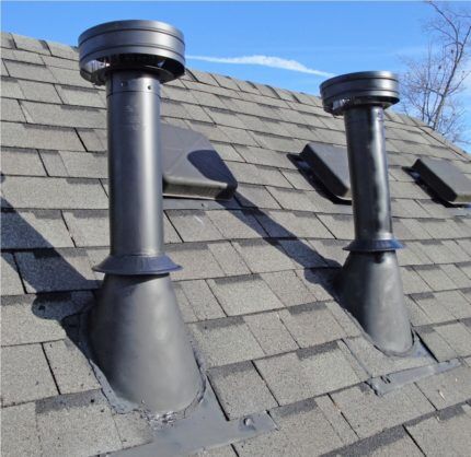 Ventilation passage unit on a soft roof