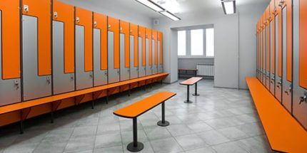 Kleedkamer in de sportschool